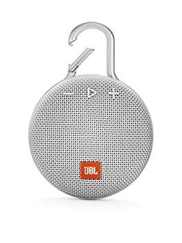 JBL CLIP3 Bluetoothスピーカー IPX7防水/パッシブラジエーター搭載/ポータブル/カラビナ付 ホワイト JBLCLIP3WHT 【国内品/メーカー1