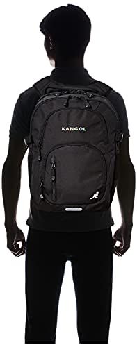 カンゴール リュック KANGOLロゴ刺繍 防水レインカバー付属 軽量 多機能 ポケット多数 PC収納 マルチ