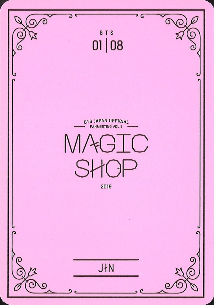 BTS ミニフォトカード JIN 2019 MAGIC SHOP JAPAN FAN MEETING VOL.5 1