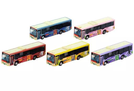 中古】鉄道模型 1/150 箱根登山バス エヴァンゲリオンバス5台セット