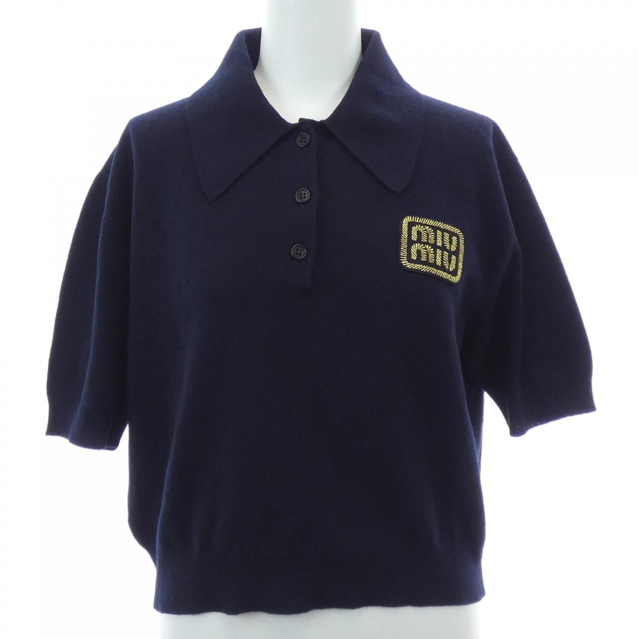 ミュウミュウ MIU MIU カシミヤ ニット ポロシャツ MML896 SOOO 14M3