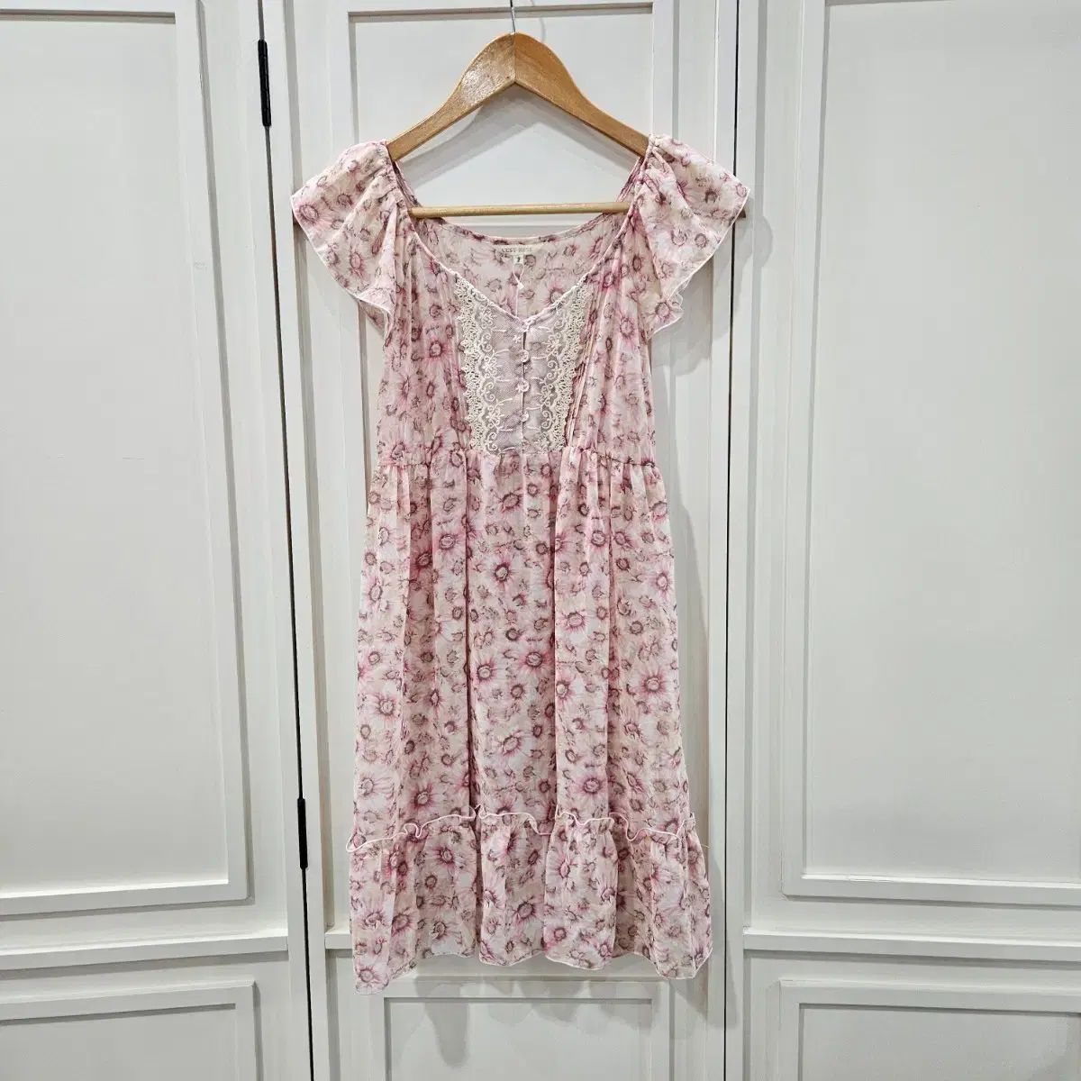 レストローズ(LEST ROSE) フラワー シフォン レース ONE PIECE - メルカリ