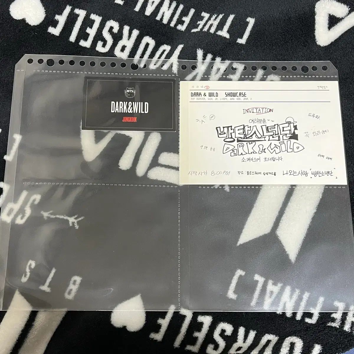 防弾 DARK&WILD サイン入り アルバム トレカ BTS DARK&WILD ALBUMPOCA