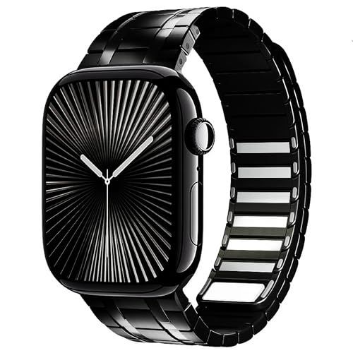 BELTIES 最新対応 アップルウォッチバンド AppleWatch用 42mm Series 1 | 2 | 3 44mm 45mm 46mm Series 10|11 49mm ベルト デュアルラインマグネット バンド ステンレ 5ee6fb10