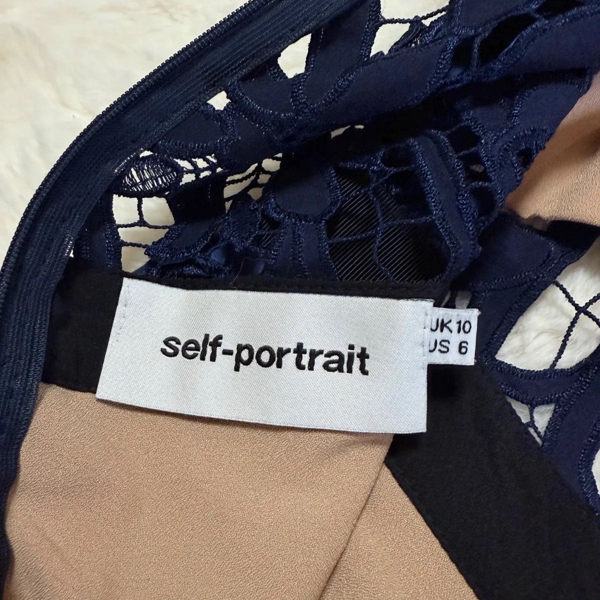 Self-Portrait セルフポートレート 総レースドレス UK10 US6 日本M〜L