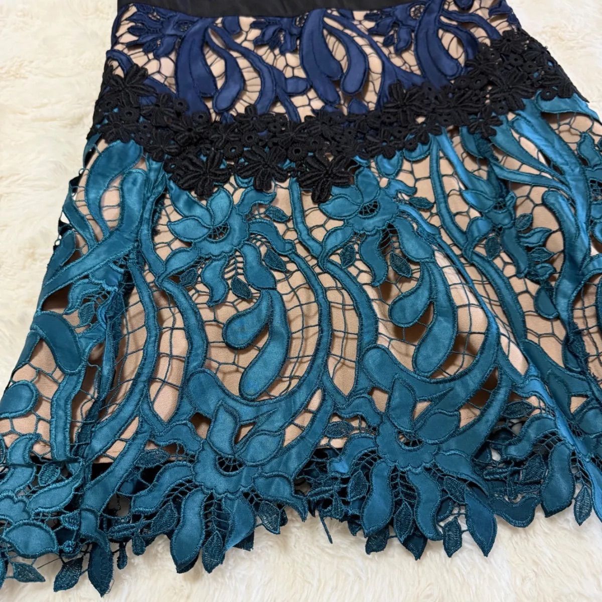 Self-Portrait セルフポートレート 総レースドレス UK10 US6 日本M〜L