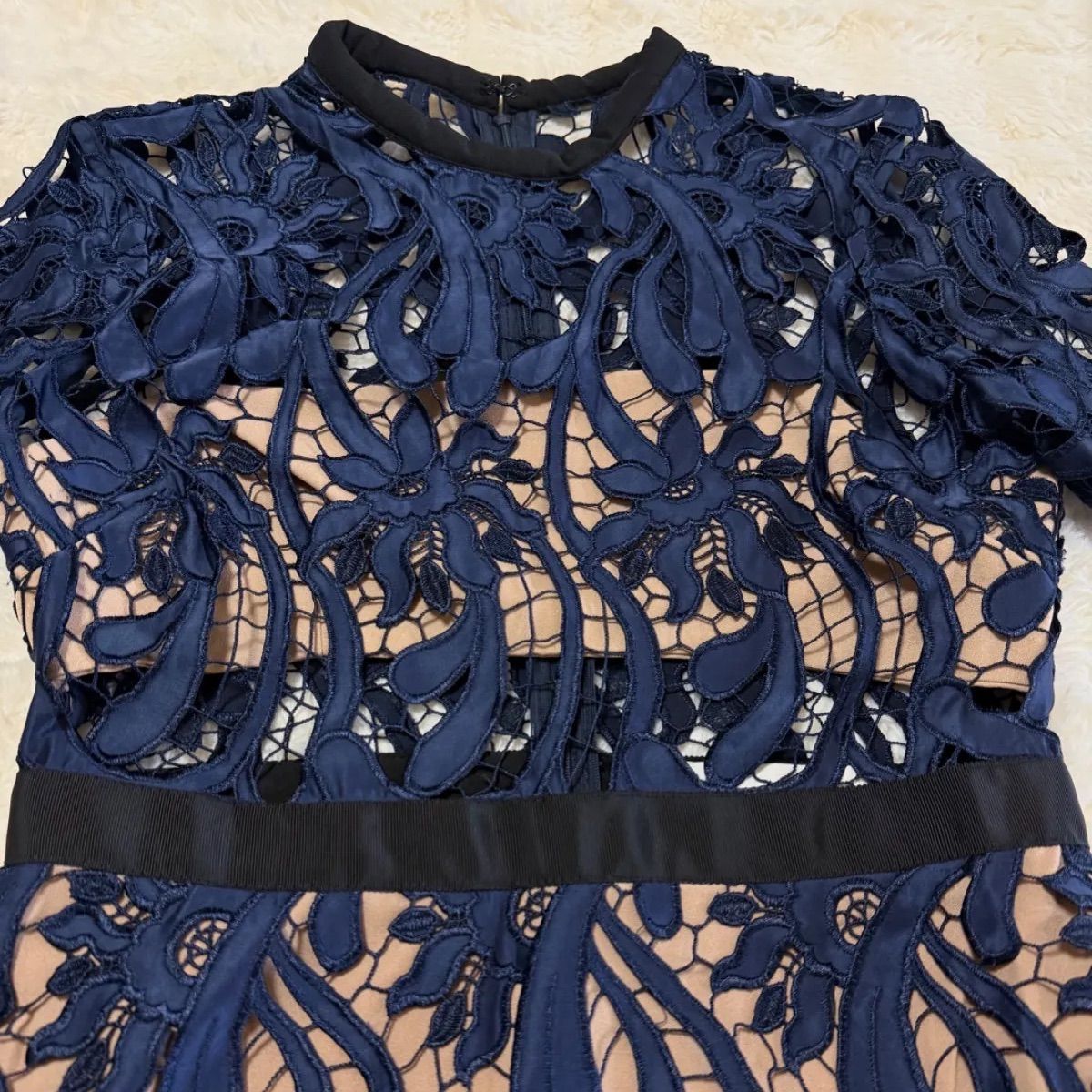 Self-Portrait セルフポートレート 総レースドレス UK10 US6 日本M〜L