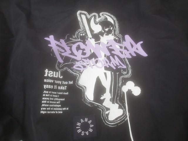 アーティスト Eve 花嵐 2023 ジップアップジャケット ブラック ブルー