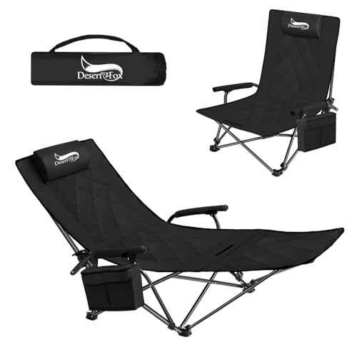 DesertFox リクライニングチェア キャンプ椅子 4way 仮眠 昼寝 厚手の