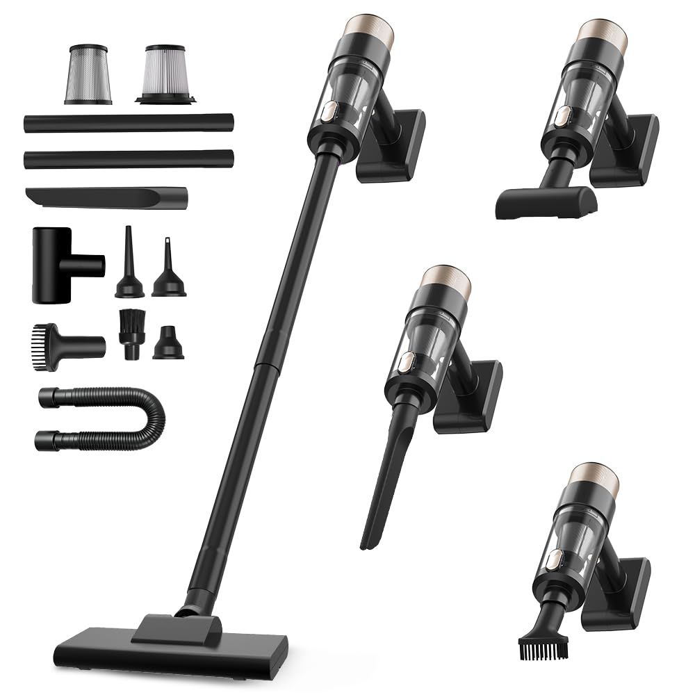 掃除機 コードレス【28Kpa超強力吸引・全体性能アップ】コードレス掃除