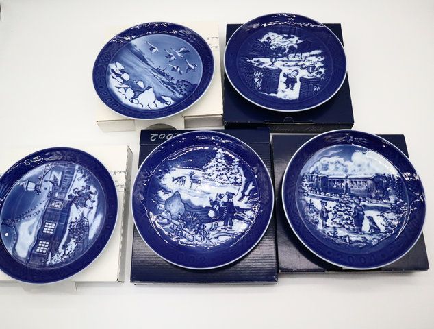 ロイヤルコペンハーゲン イヤープレート 2000 2002～2005 5枚セット