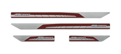 新品 MUGEN (無限) 【スカッフプレート】ブラック×レッド ホンダ