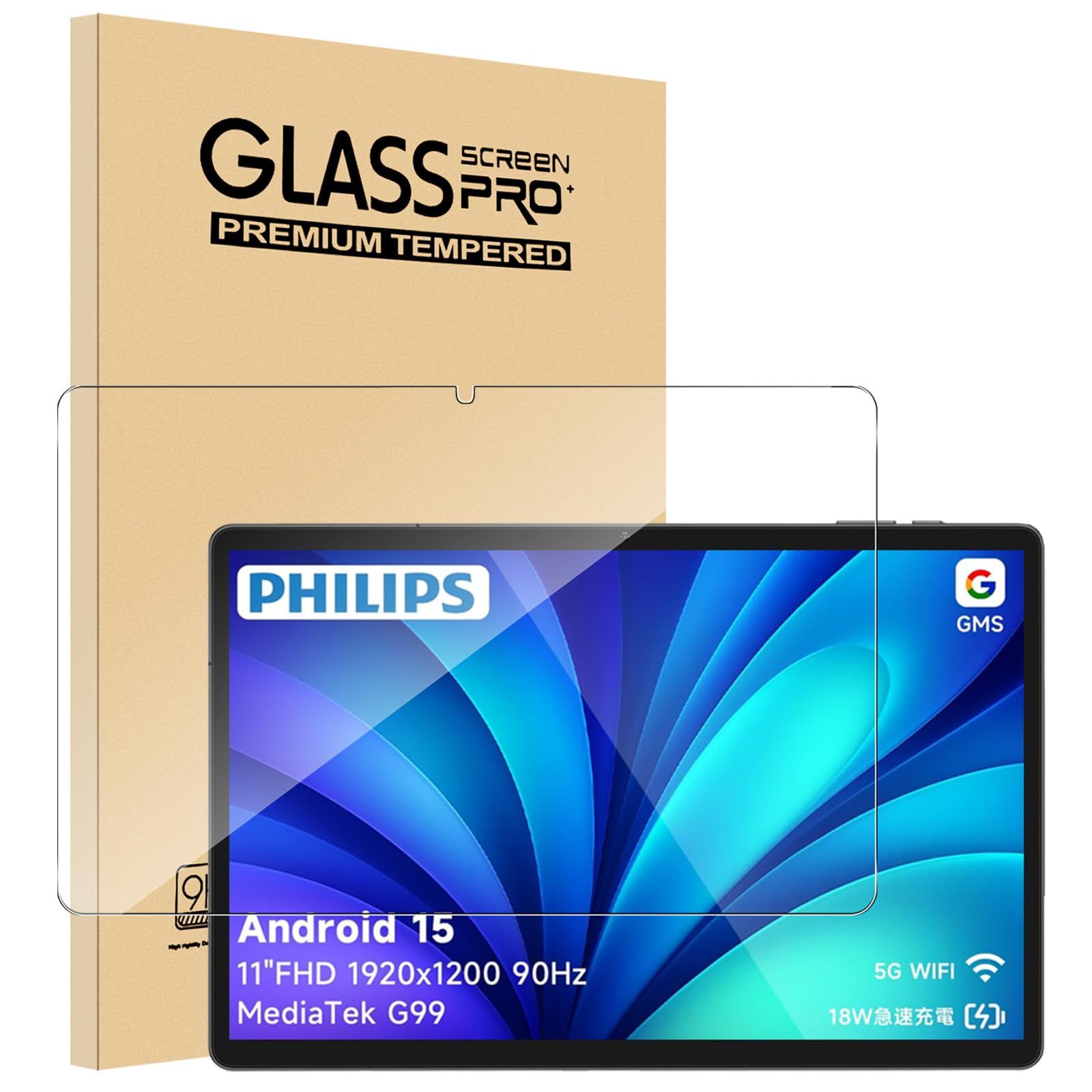 1枚セット】For PHILIPS タブレット T8015 フィルム 11インチ Mosasa