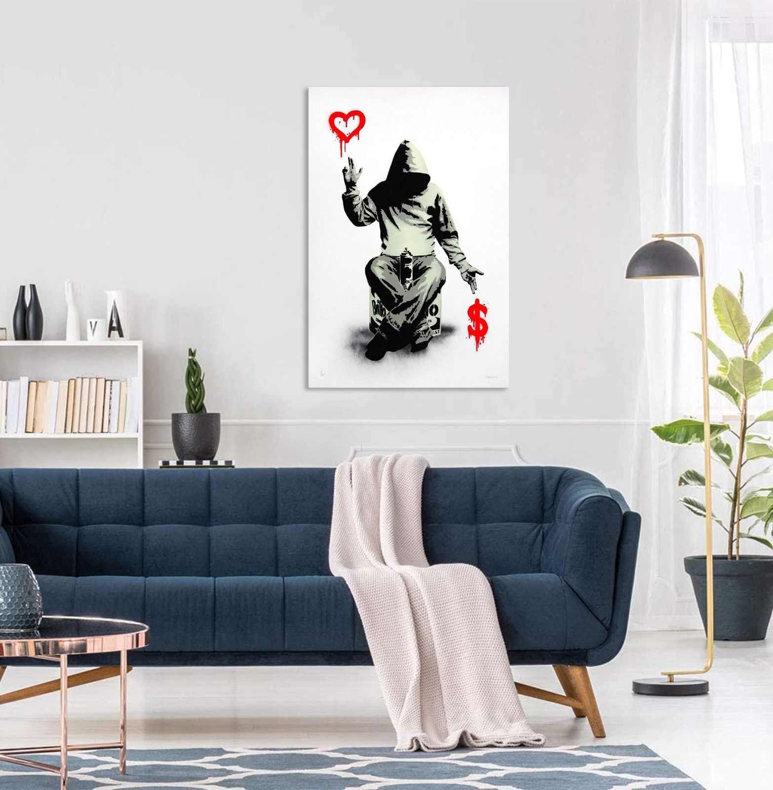 特価商品】Banksy バンクシー 愛とお金 ポスター アートパネル 絵画