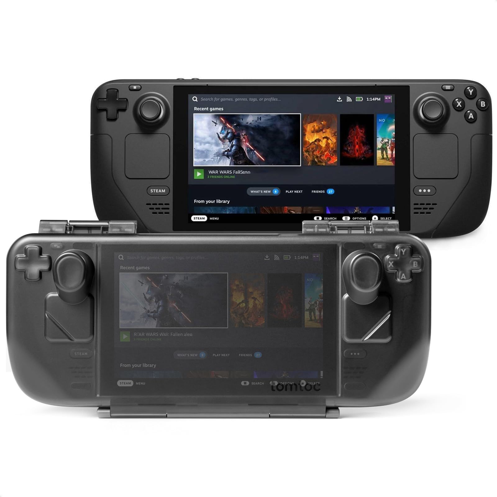 Steam Deck OLEDモデル 対応 tomtoc スチーム デック 保護ケース 収納 