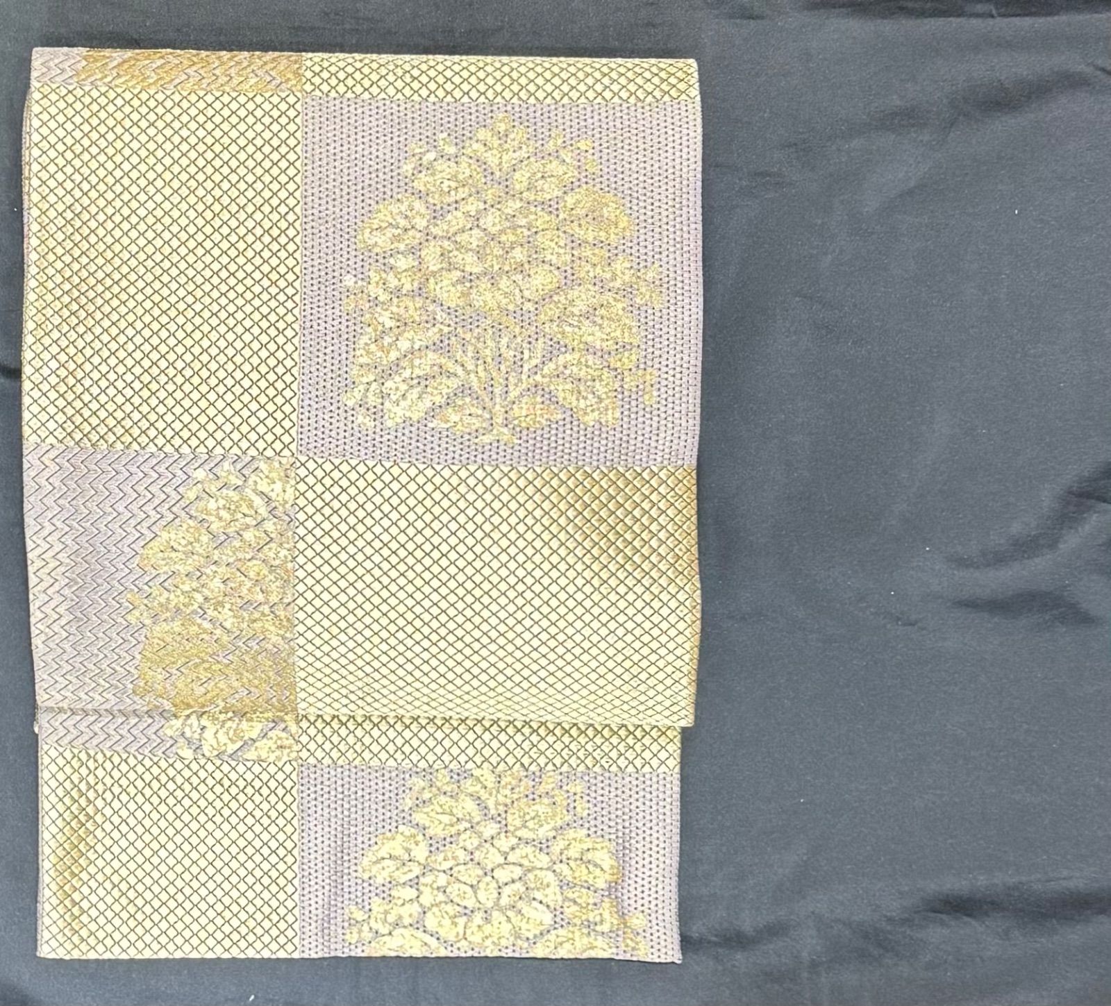 きもの31⭐️金紫汕頭⭐️豪華絢爛綺麗美品長さ444cm正絹全通袋帯