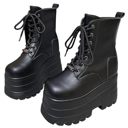 新品 [NOKIJP] 厚底ブーツ レディース 19cm 靴 シークレットブーツ