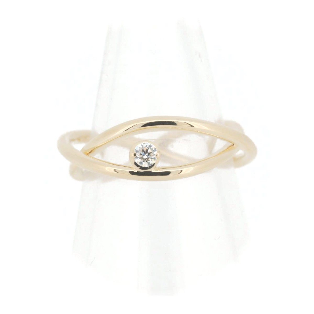 スタージュエリー ダイヤモンドリング K18WG 0.05ct 2.5g