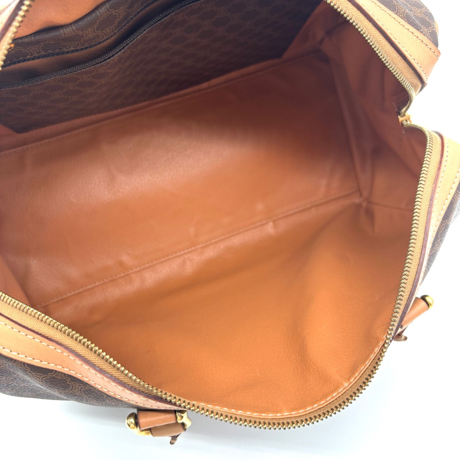 CELINE セリーヌ ミニボストンバッグ マカダム トリオンフ ロゴ