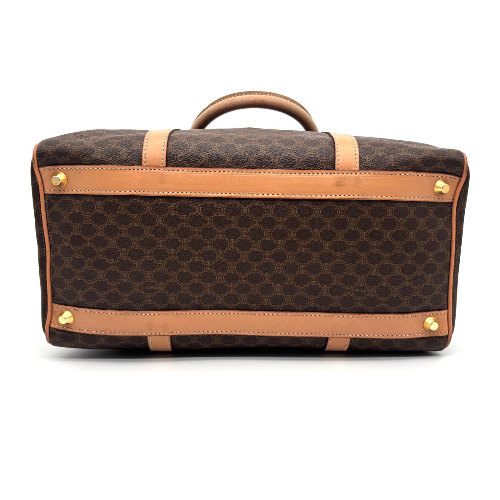 CELINE セリーヌ ミニボストンバッグ マカダム トリオンフ ロゴ