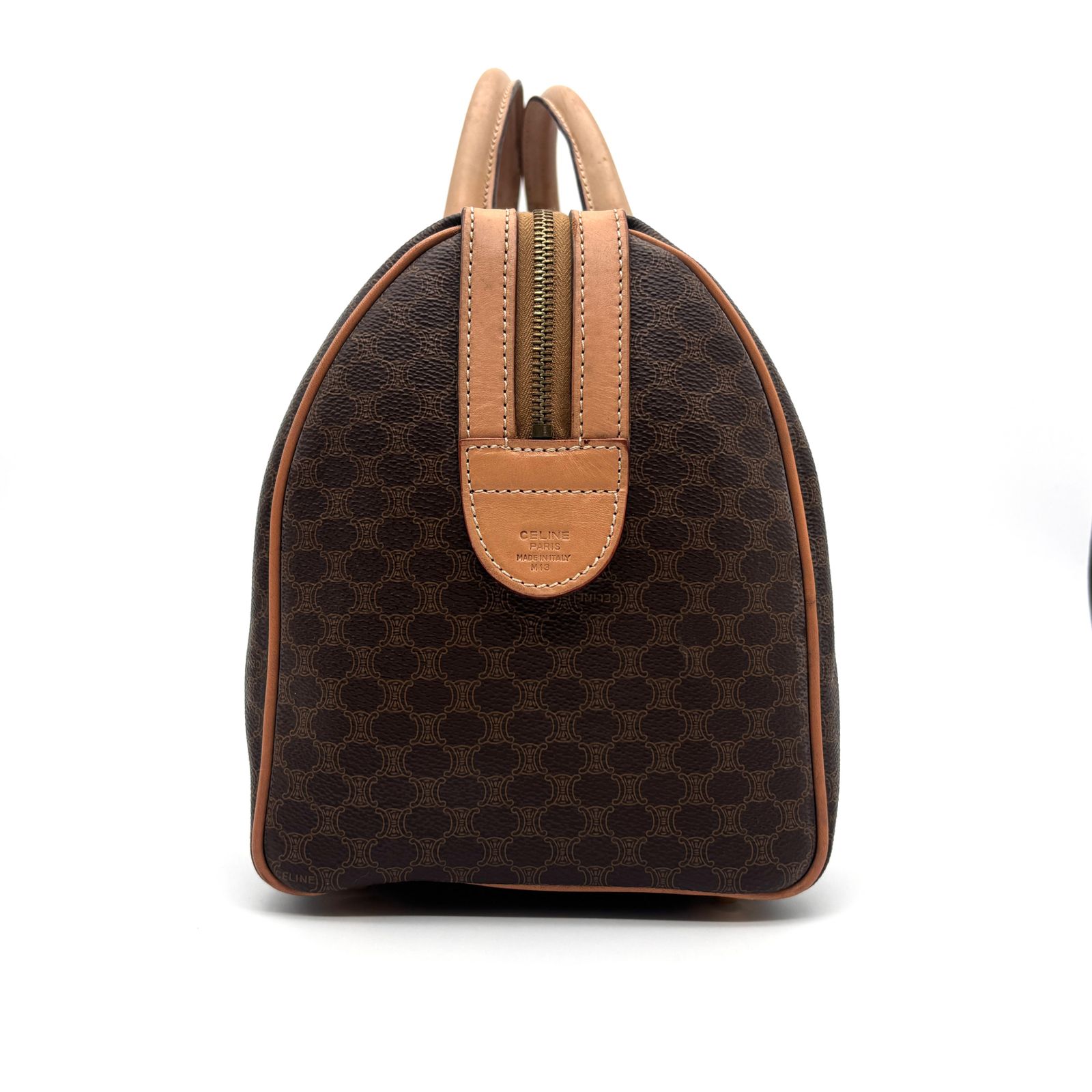 CELINE セリーヌ ミニボストンバッグ マカダム トリオンフ ロゴ