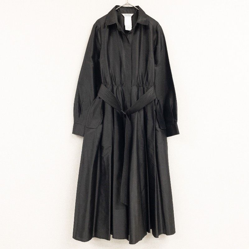 MaxMara マックスマーラ スプリングコート ロング フレア ベルト