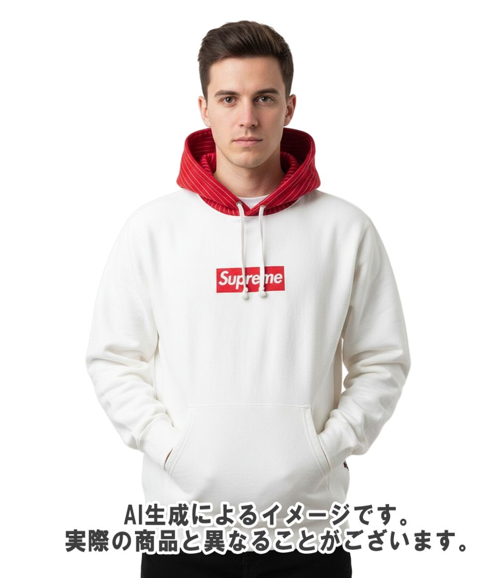 シュプリーム×コムデギャルソンシャツ ボックスロゴ パーカー メンズ