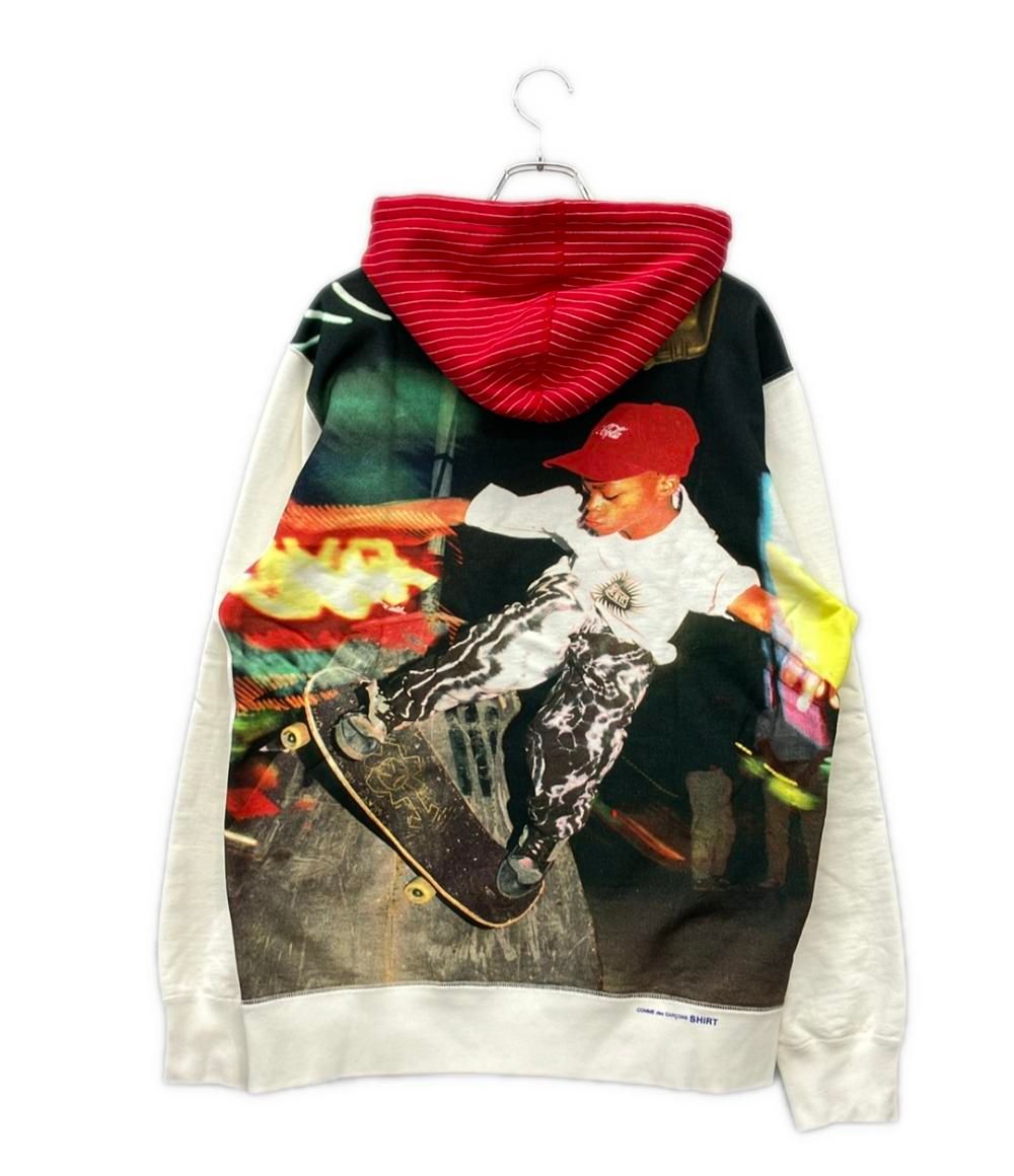 シュプリーム×コムデギャルソンシャツ ボックスロゴ パーカー メンズ