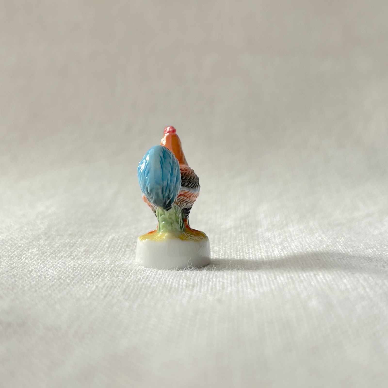 フェーヴ にわとり 農場の動物たち フランス フェーブ ミニチュア陶器