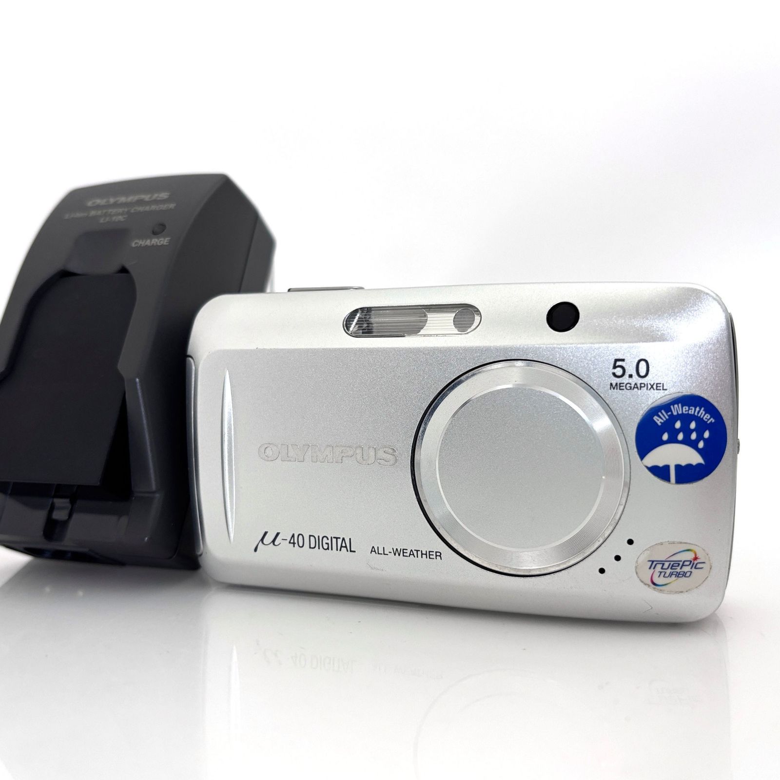 オリンパス】OLYMPUS μ-40 DIGITAL コンパクトデジタル + 充電器付
