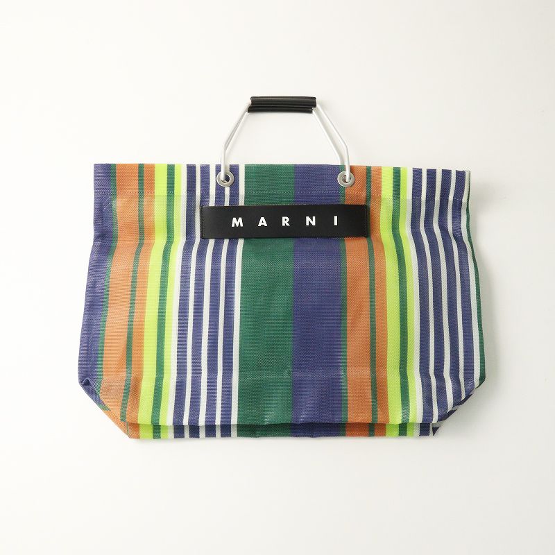レディース 極マルニマーケット MARNI MARKET STRIPE BAG ストライプ 