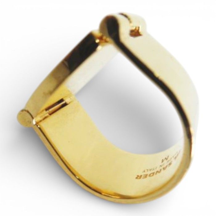 ジルサンダー JIL SANDER LOCK RING GOLD 指輪 13号 リング ゴールド系 
