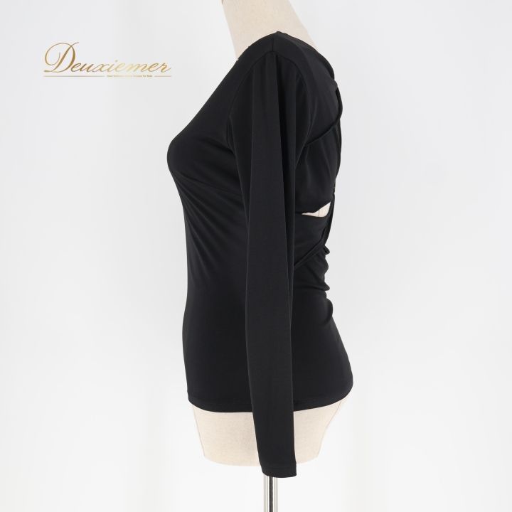 社交ダンス 衣装 トップス ブラウス ブラック系 チャコット Chacott 黒