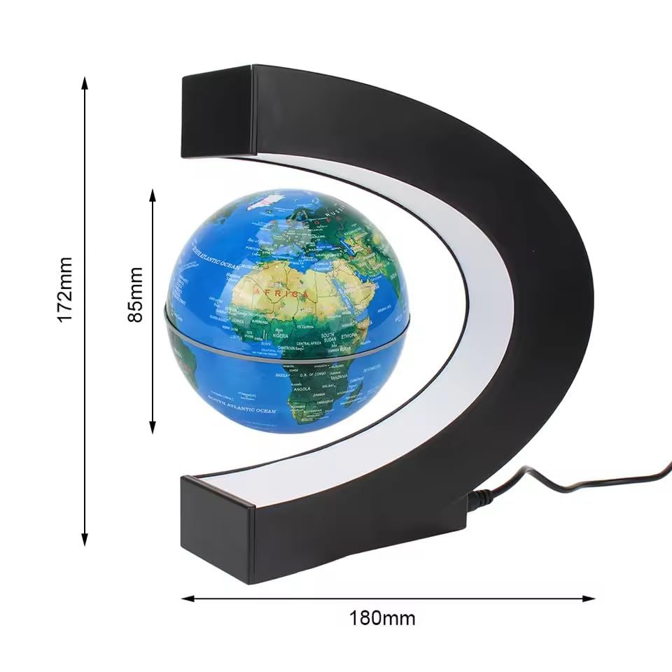zmart 磁気浮上地球儀 LED 世界地図 電子反重力ランプ ノベルティ