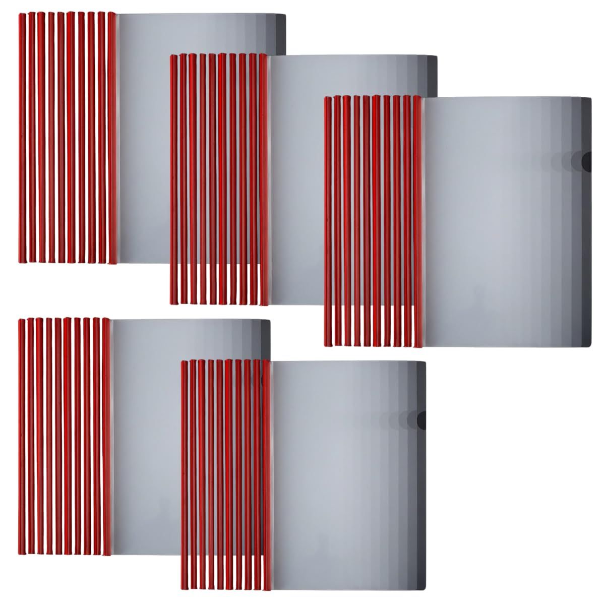 RYUBOF スライドレール式クリアファイル A4 50冊セット 大容量 書類