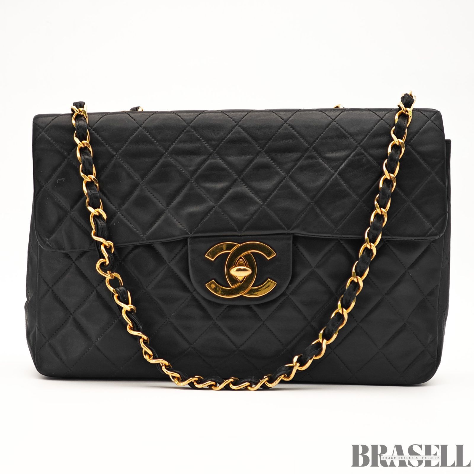 CHANEL デカマトラッセ Maxi Jumbo Matelasse ラムスキン バッグ