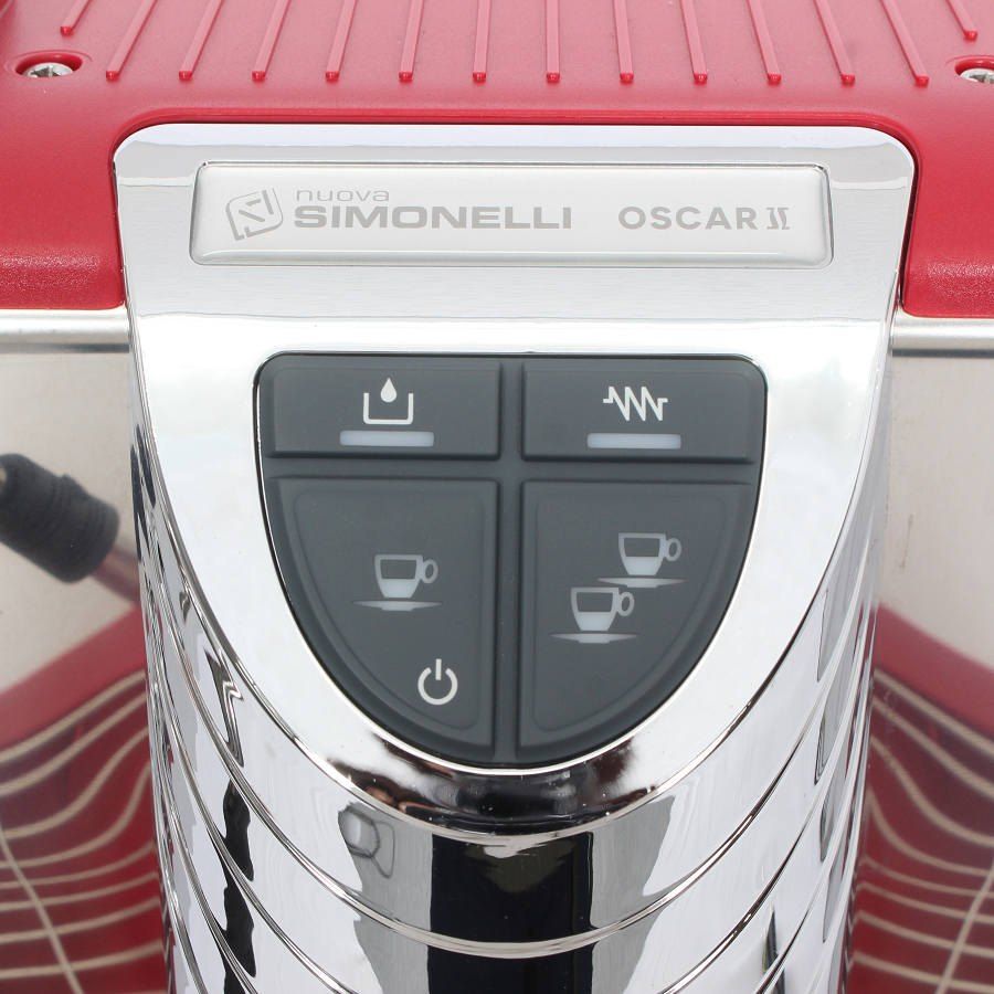 美品】シモネリ オスカーII エスプレッソマシン レッド Nuova