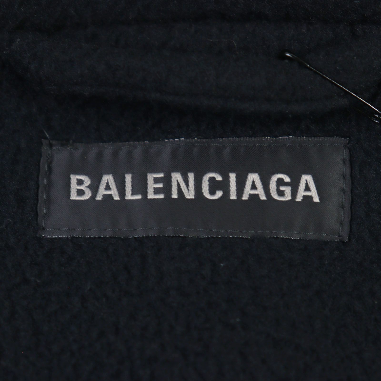 未使用品○BALENCIAGA バレンシアガ 23AW 755106 ロゴ刺繍 ダブルジップ トラックジャケット フリースジャケット ブラック系 44 イタリア製 正規品 メンズ 未使用品○BALENCIAGA バレンシアガ 23AW 755106 ロゴ刺繍 ダブル