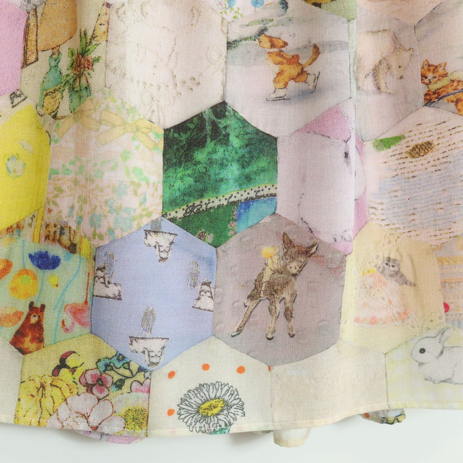 極美品】yukiemon フランシュリッペ☆テキスタイル丈長スカート サイズ