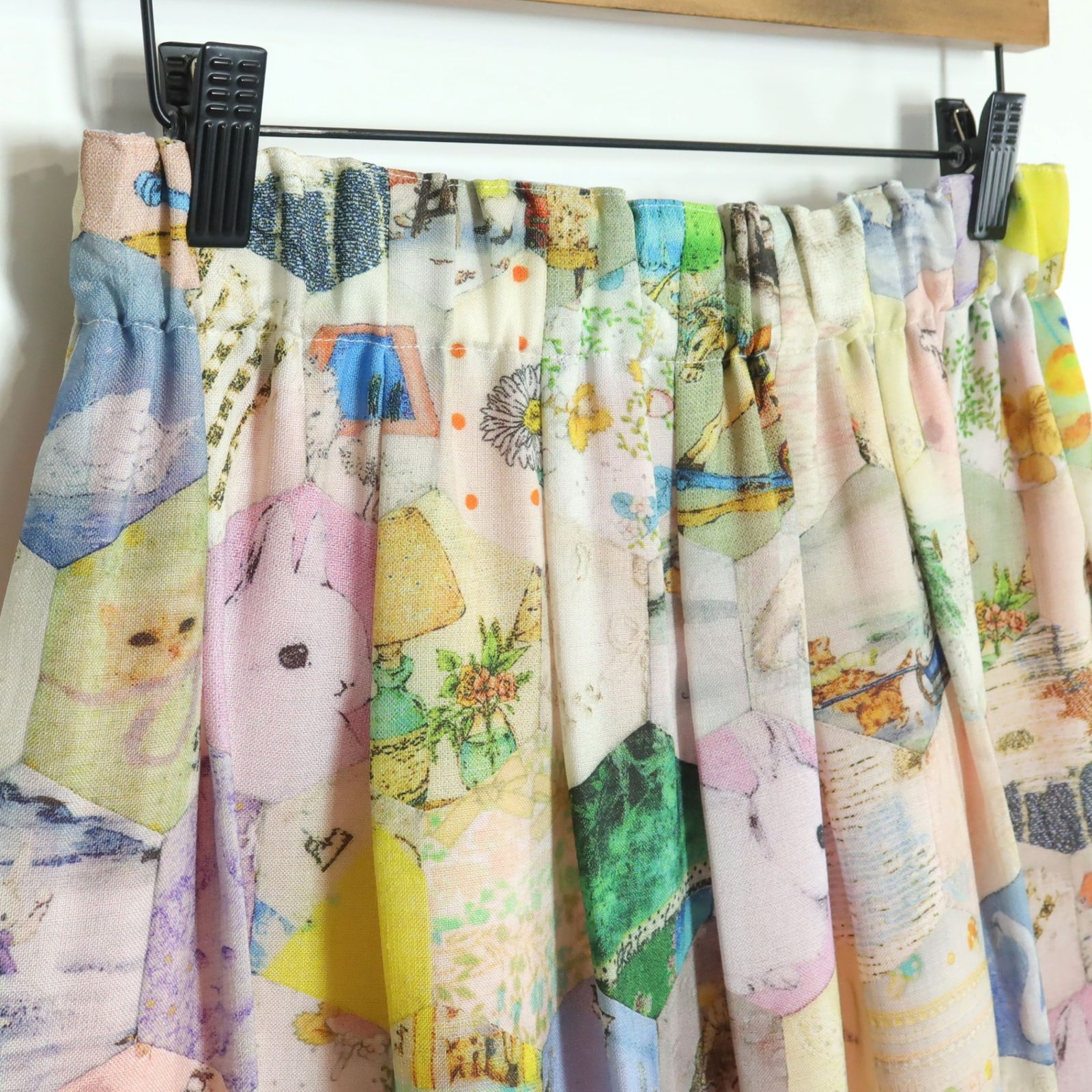 極美品】yukiemon フランシュリッペ☆テキスタイル丈長スカート サイズ