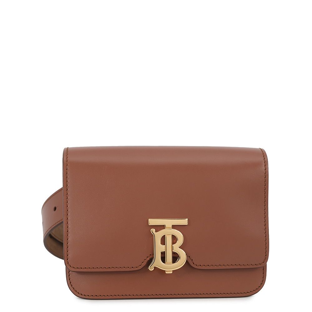 美品　BURBERRY バーバリー ボディバッグ　TBモノグラム　バムバッグ バーバリー ボディバッグ TB バムバッグ レザー 8012205 BURBERRY