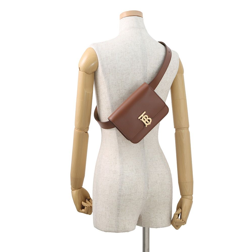 バーバリー ボディバッグ TB バムバッグ レザー 8012205 BURBERRY