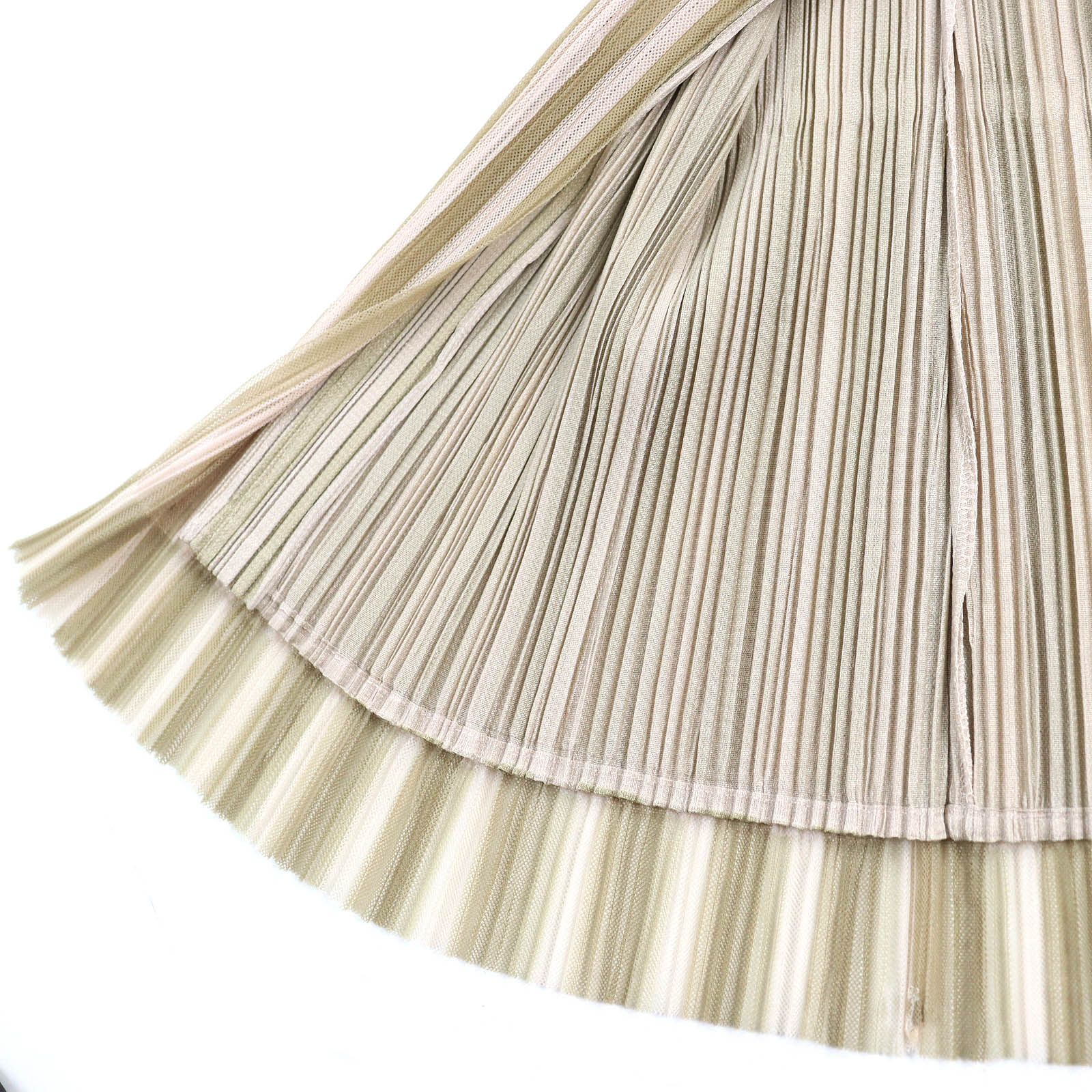 極美品△PLEATS PLEASE プリーツプリーズ イッセイミヤケ PP41-J0676 ストライプ柄 レイヤードデザイン 七分袖 ノーカラー ジャケット カーディガン ベージュ系 3 日本製 正規品 レディース 楽天市場】極美品△PLEATS PLEASE プリーツプリーズ イッセイミヤケ