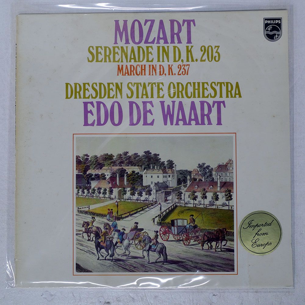 オランダ盤 アルバンベルク四重奏団/SERENADE IN D, K. 203 MARCH IN D