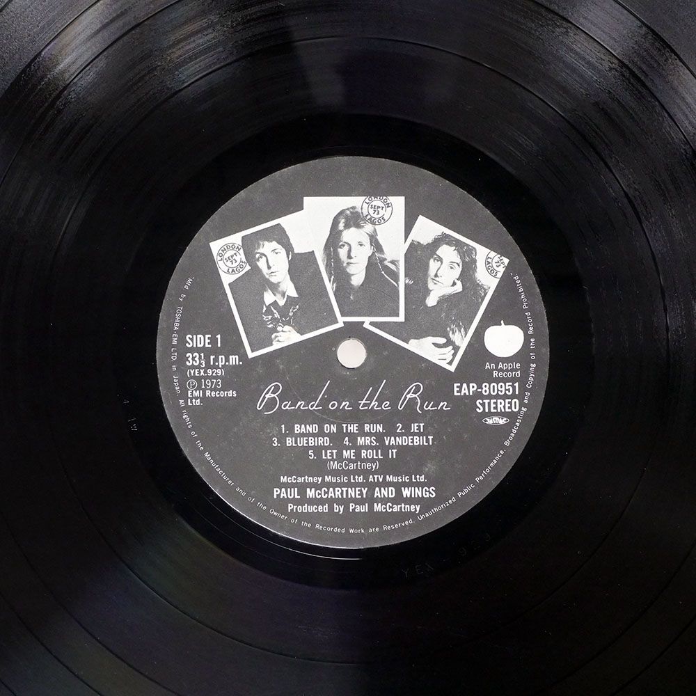 国内盤 ポールマッカートニー&ウイングス/バンドオンザラン/APPLE