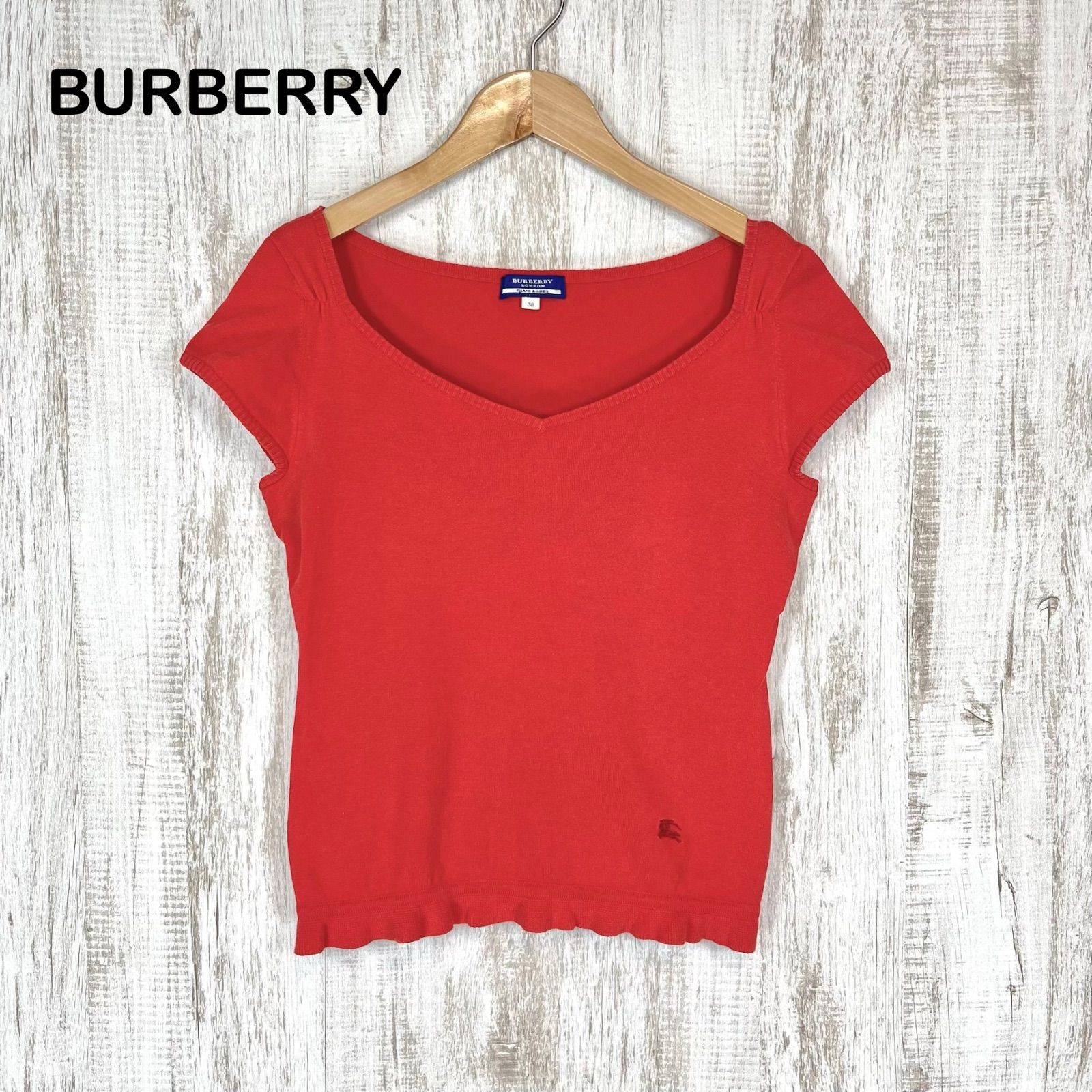 00s BURBERRY BLUE LABEL バーバリーブルーレーベル ホースロゴ刺繍 
