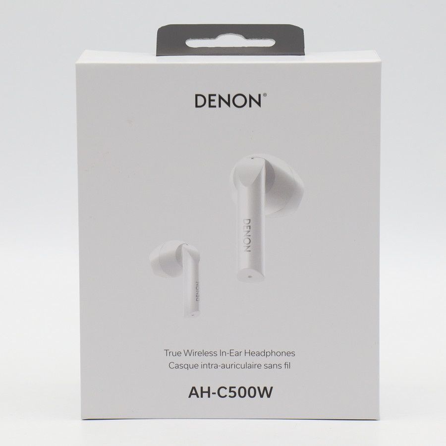 美品】DENON AH-C500W-WT ホワイト 完全ワイヤレスイヤホン