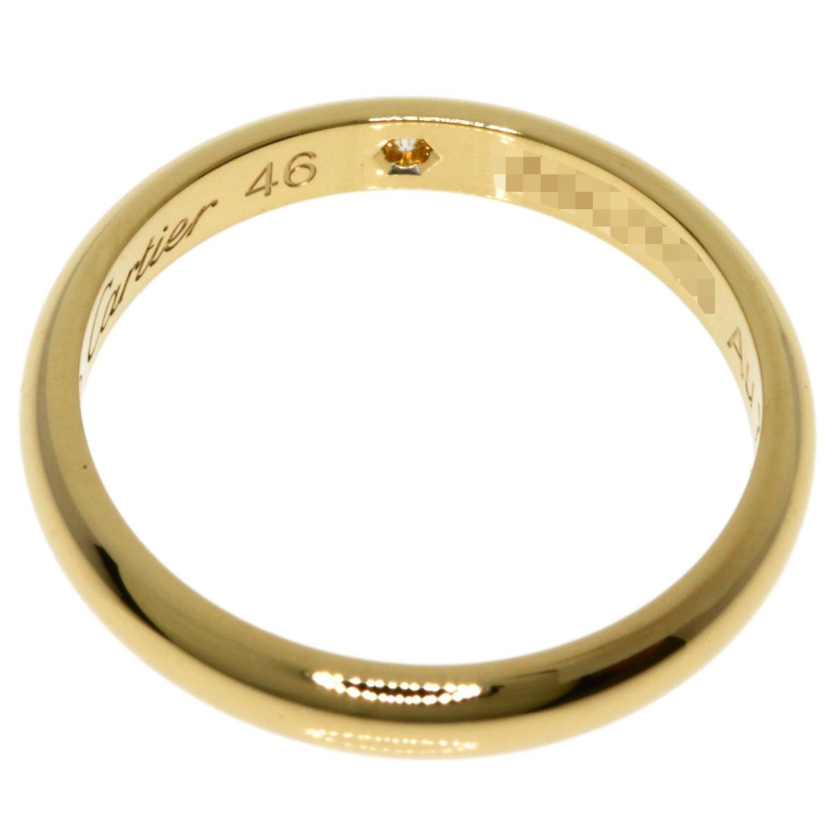 CARTIER カルティエ ウェディング バンド 1P ダイヤモンド #46 リング 
