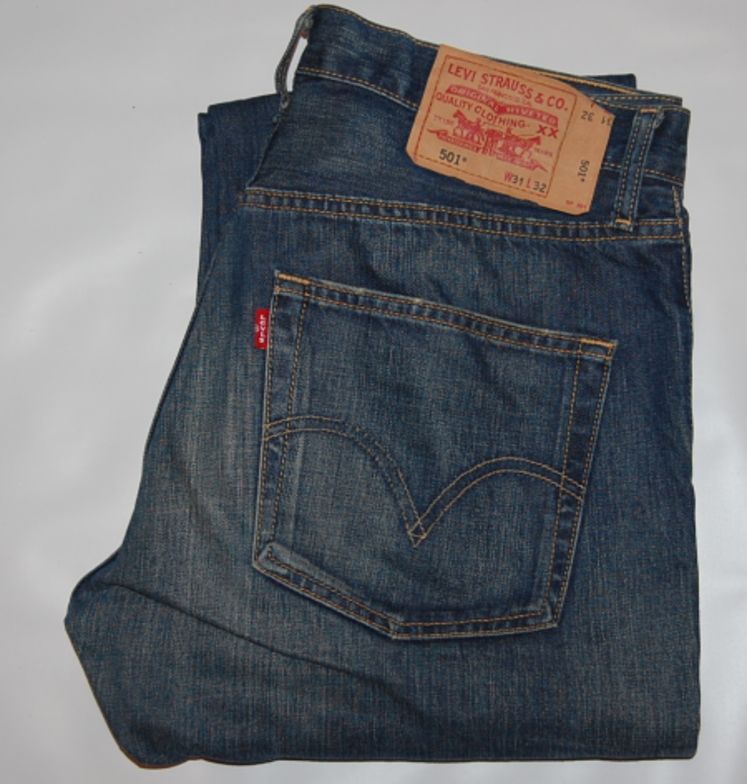 送料無料! USED Levis リーバイス 501 デニム インディゴ フィリピン製