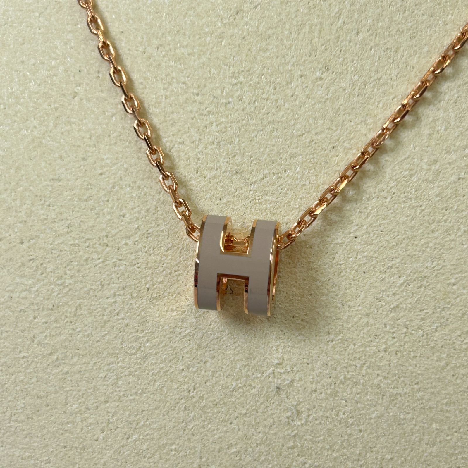 鑑定済み【 新品未使用 】エルメス 《 ミニ ポップH 》 マロングラッセ